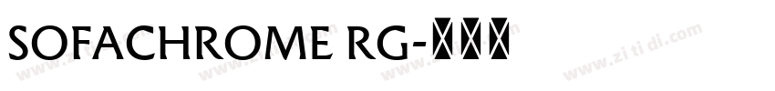 SOFACHROME RG字体转换